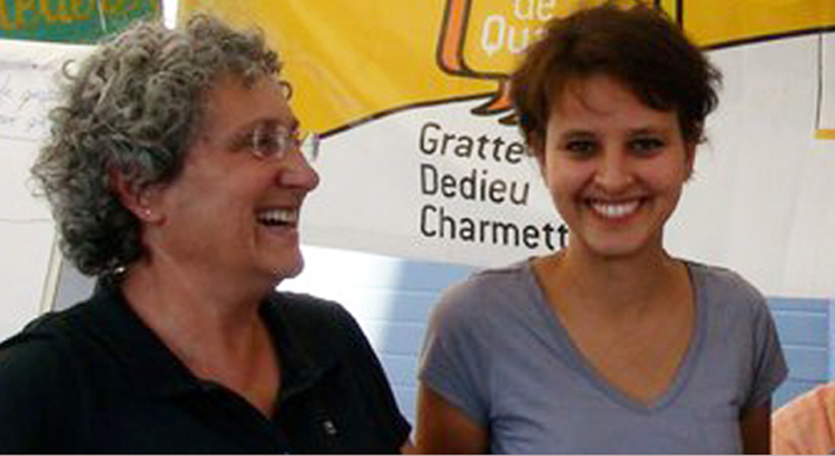 Geneviève Brichet et Najat Vallaud Belkacem
