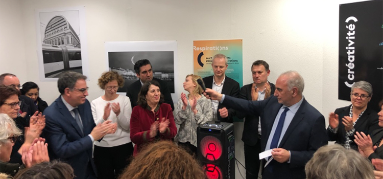 Képénékian inaugure son local de campagne avec ses têtes de listes.